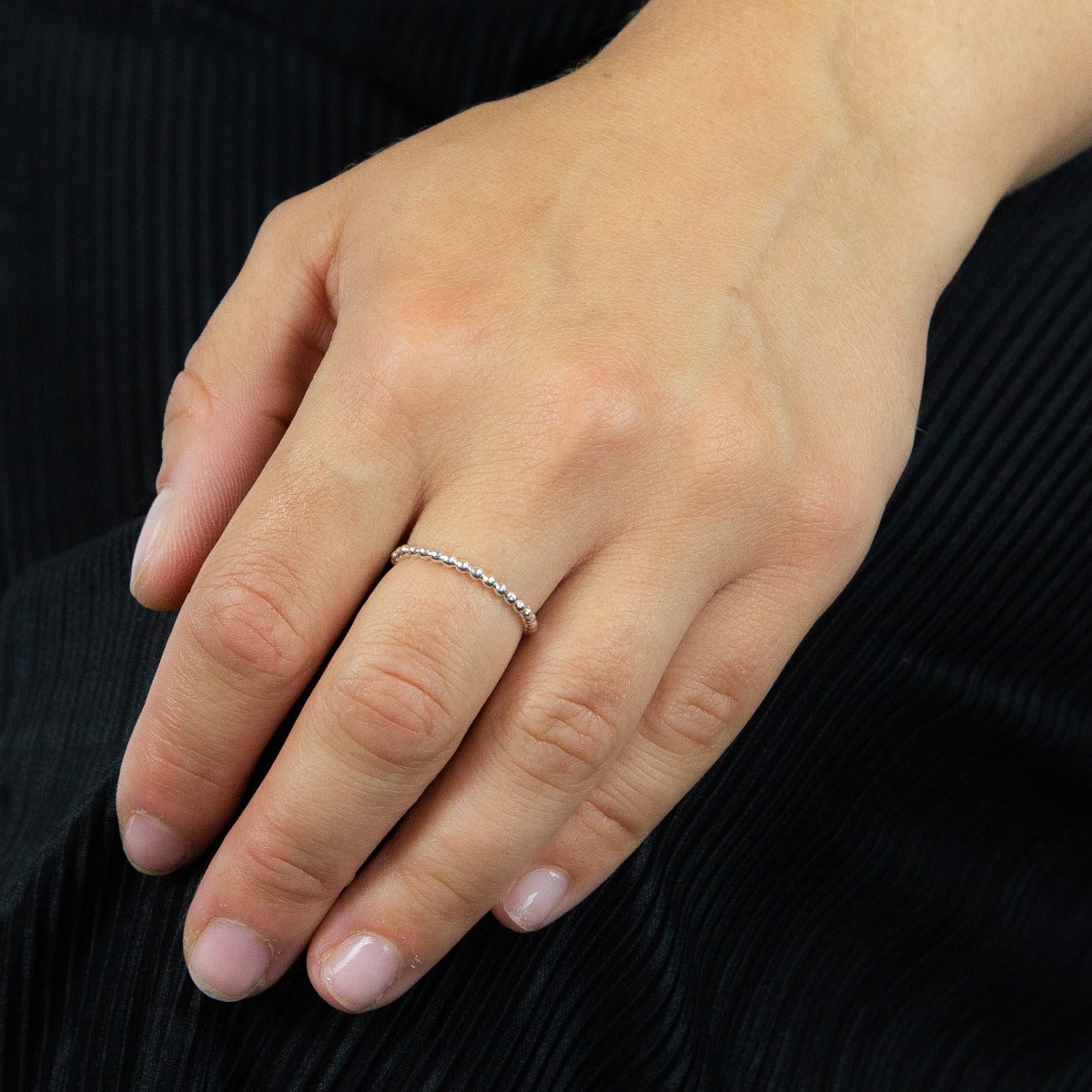 Thin Beaded Ring