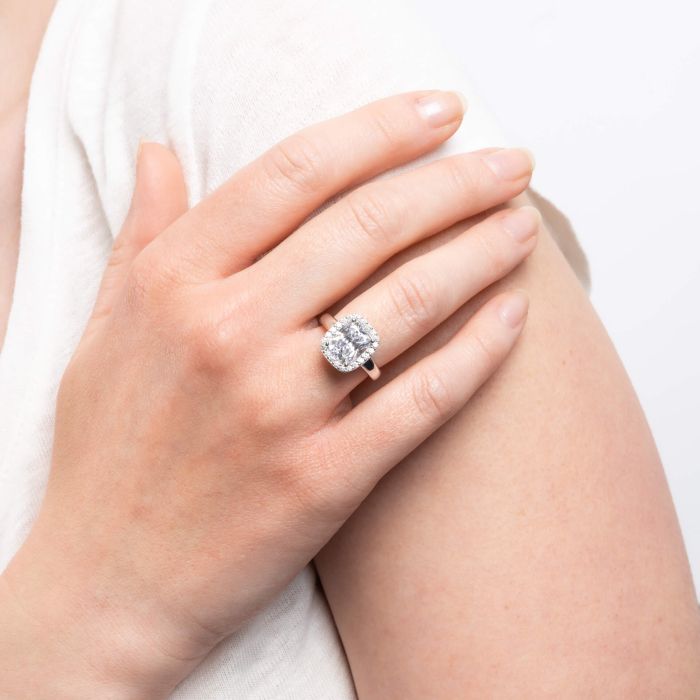 Cushion Cut Cocktail Ring