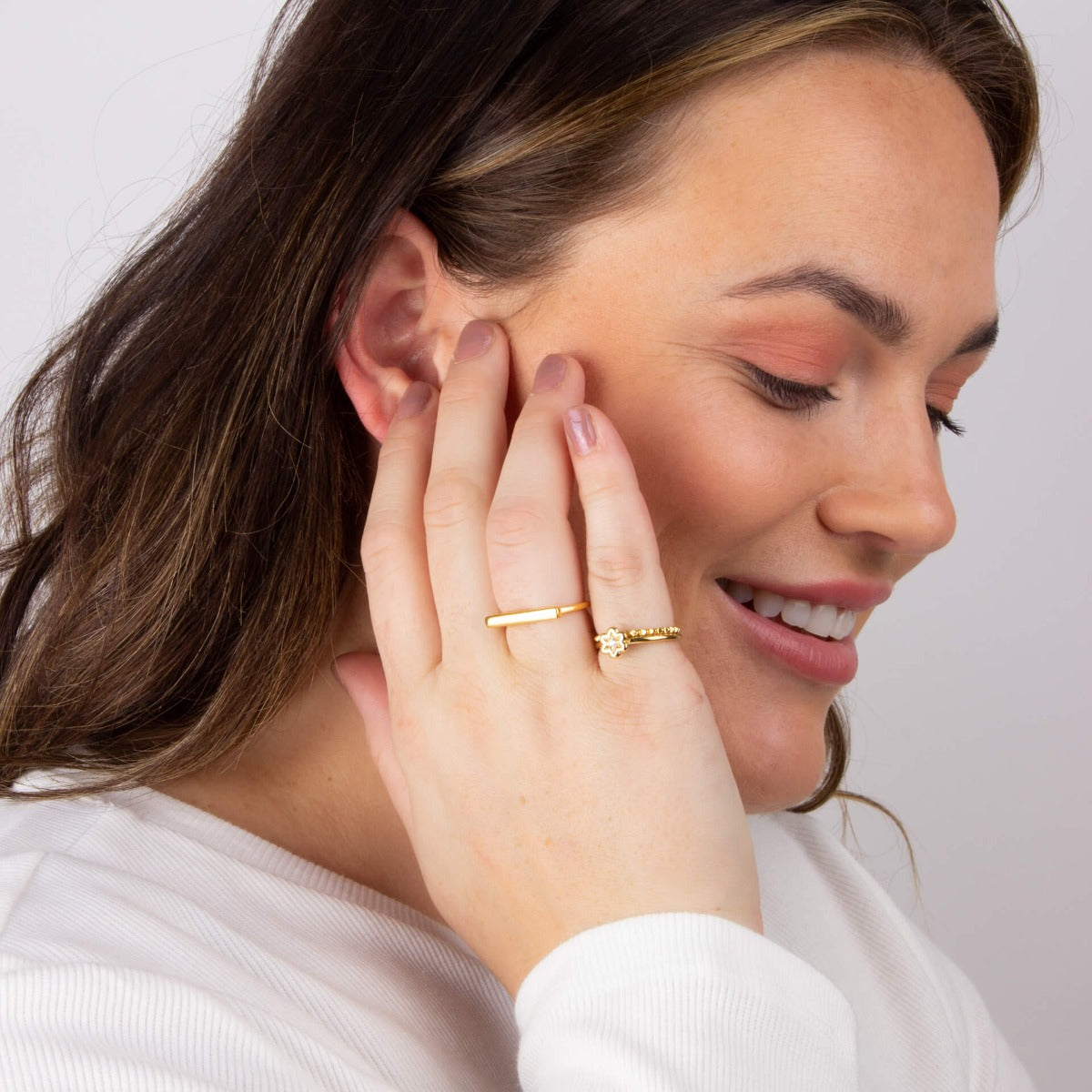 Studded Textured Ring