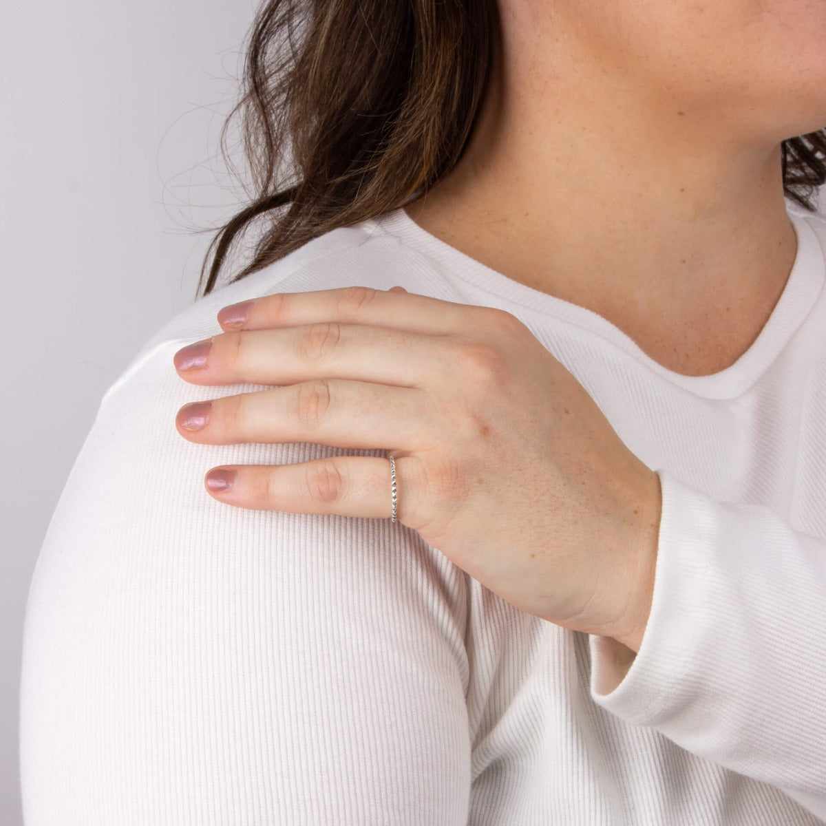Studded Textured Ring