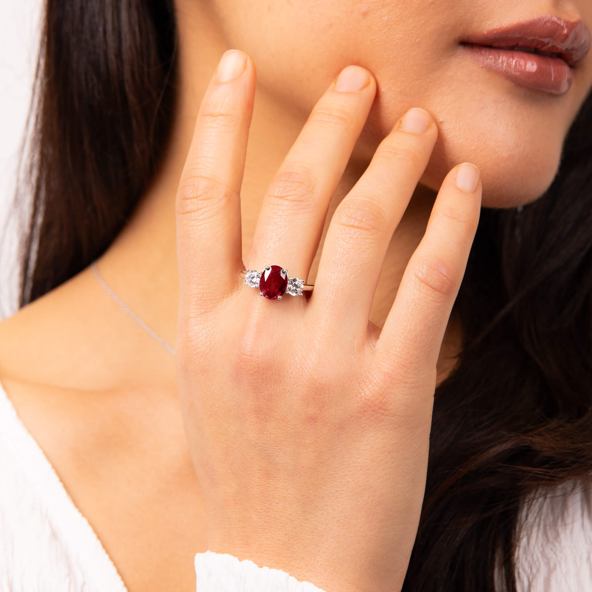 Oval Trilogy Ring