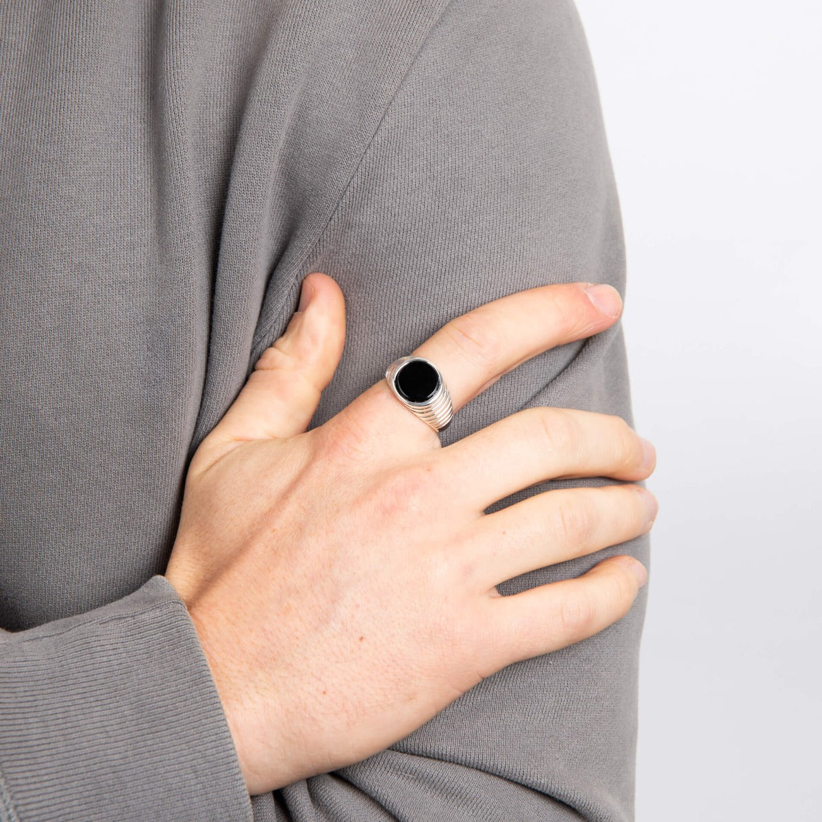 Black Onyx Signet Ring
