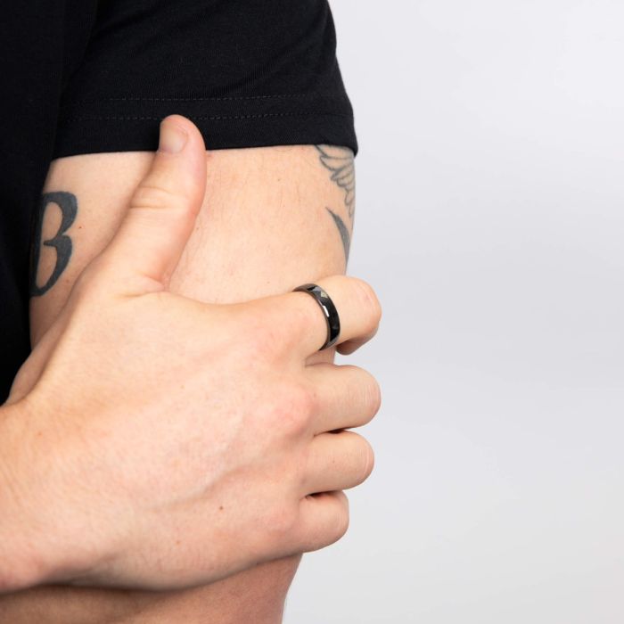 Gunmetal Plated Band Ring