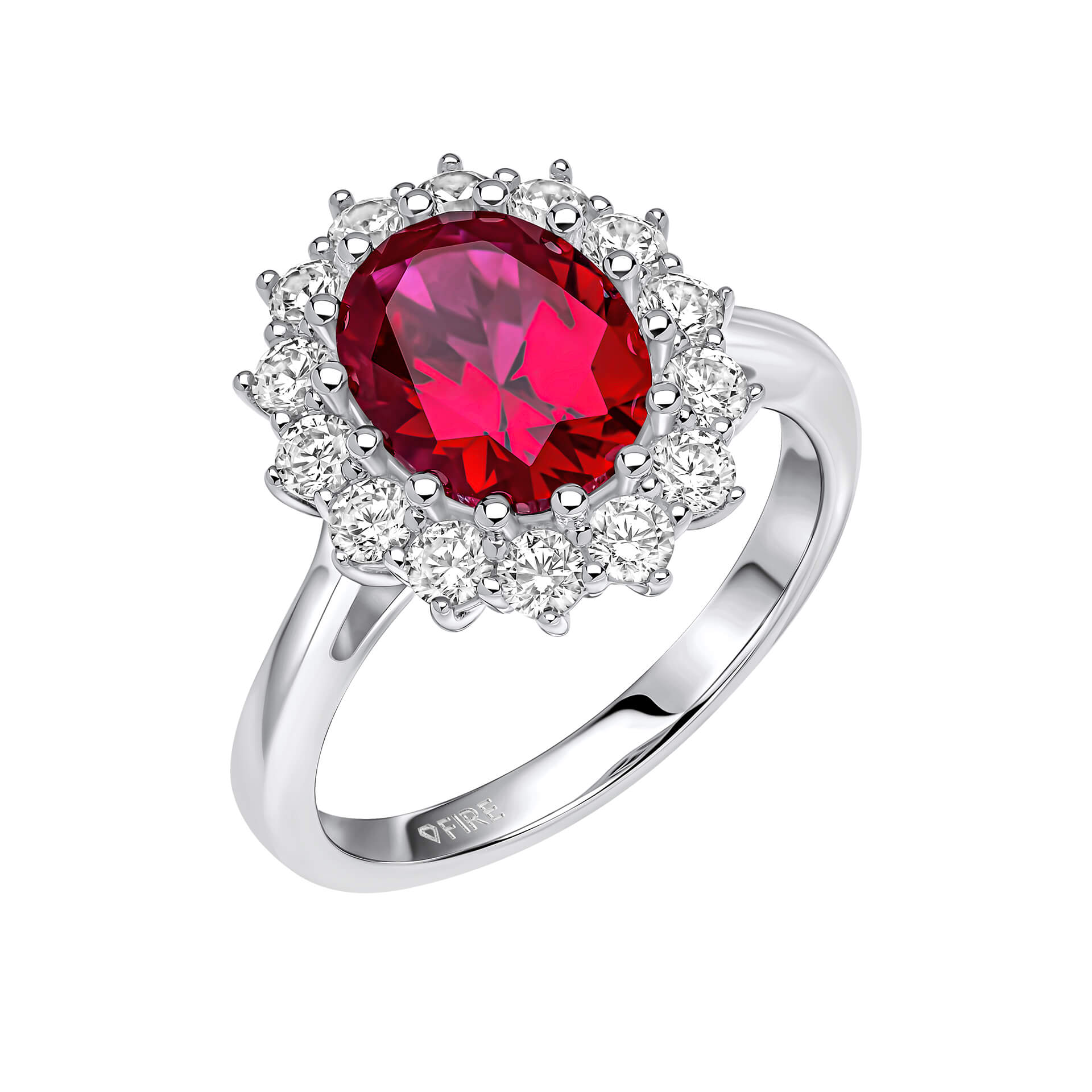 Oval Ring with Surround