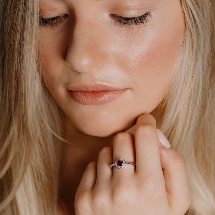 Round Colour Zirconia Ring