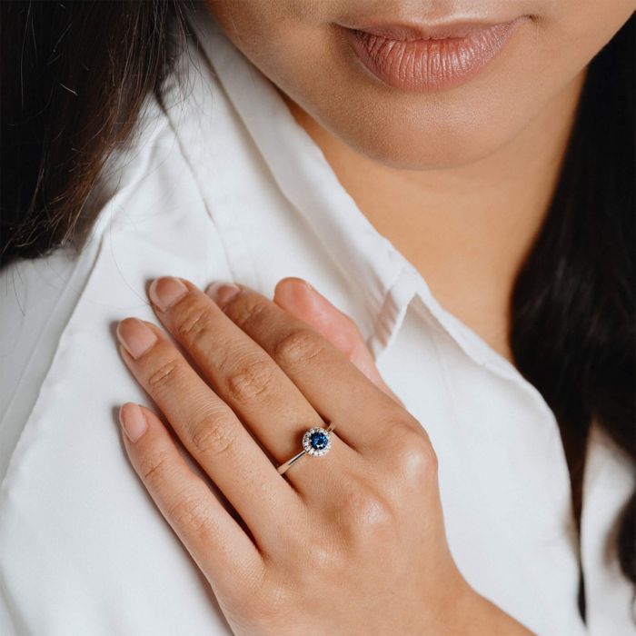 Round Colour Zirconia Ring