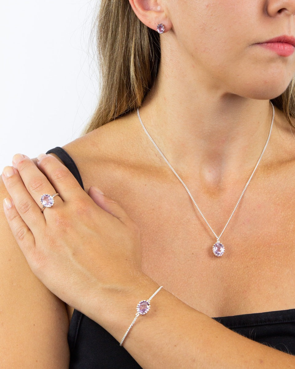 Clawed Semi-Precious Stone Ring