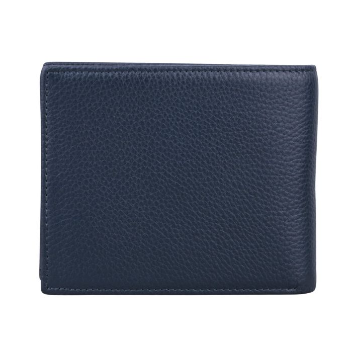 Navy Blue Leather Wallet