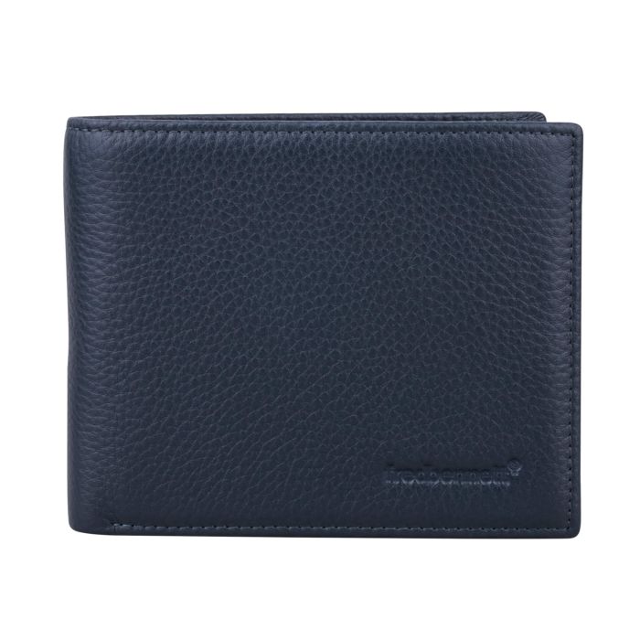 Navy Blue Leather Wallet
