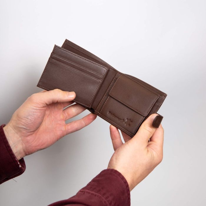 Leather Wallet with Coin Purse