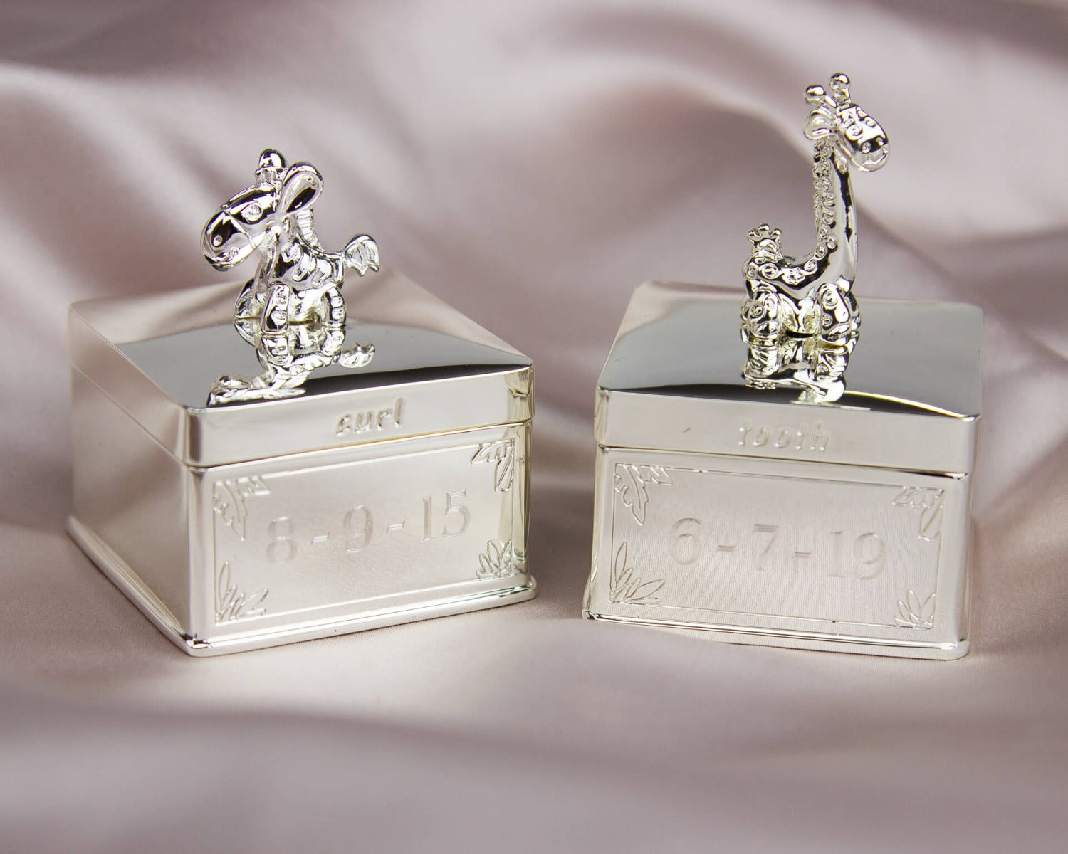 Giraffe and Zebra Tooth and Curl Boxes