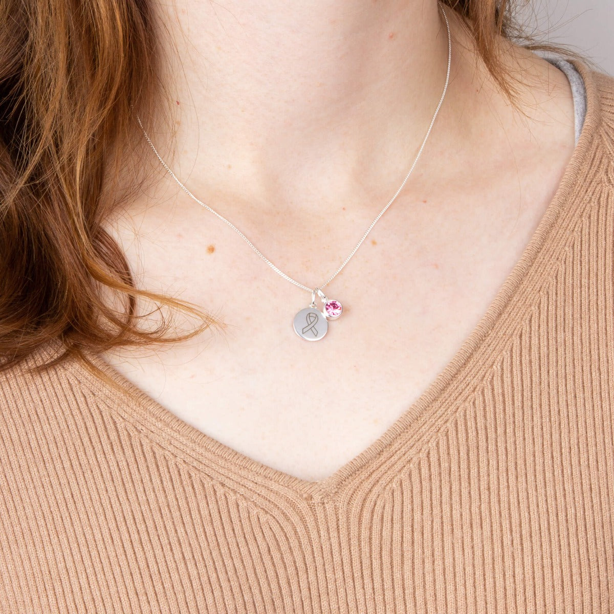 Breast Cancer Awareness Month Charity Necklace