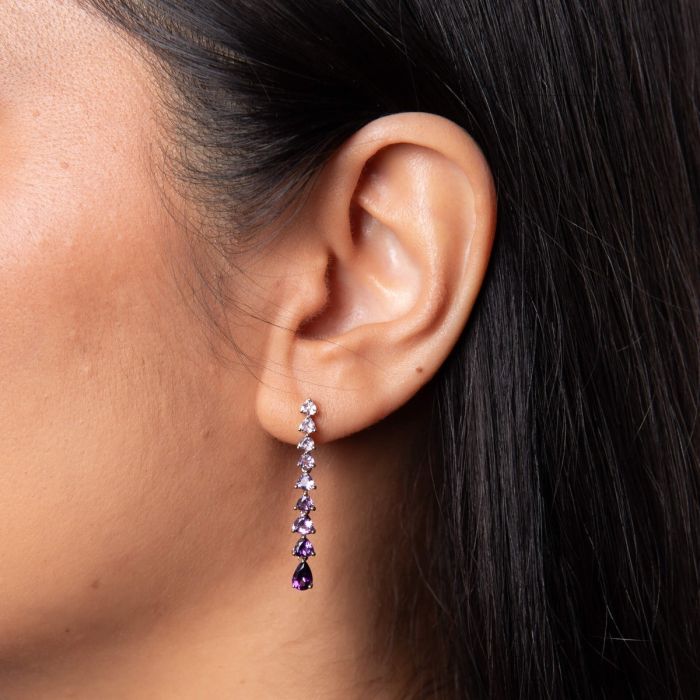 Trillion and Pear Amethyst Set