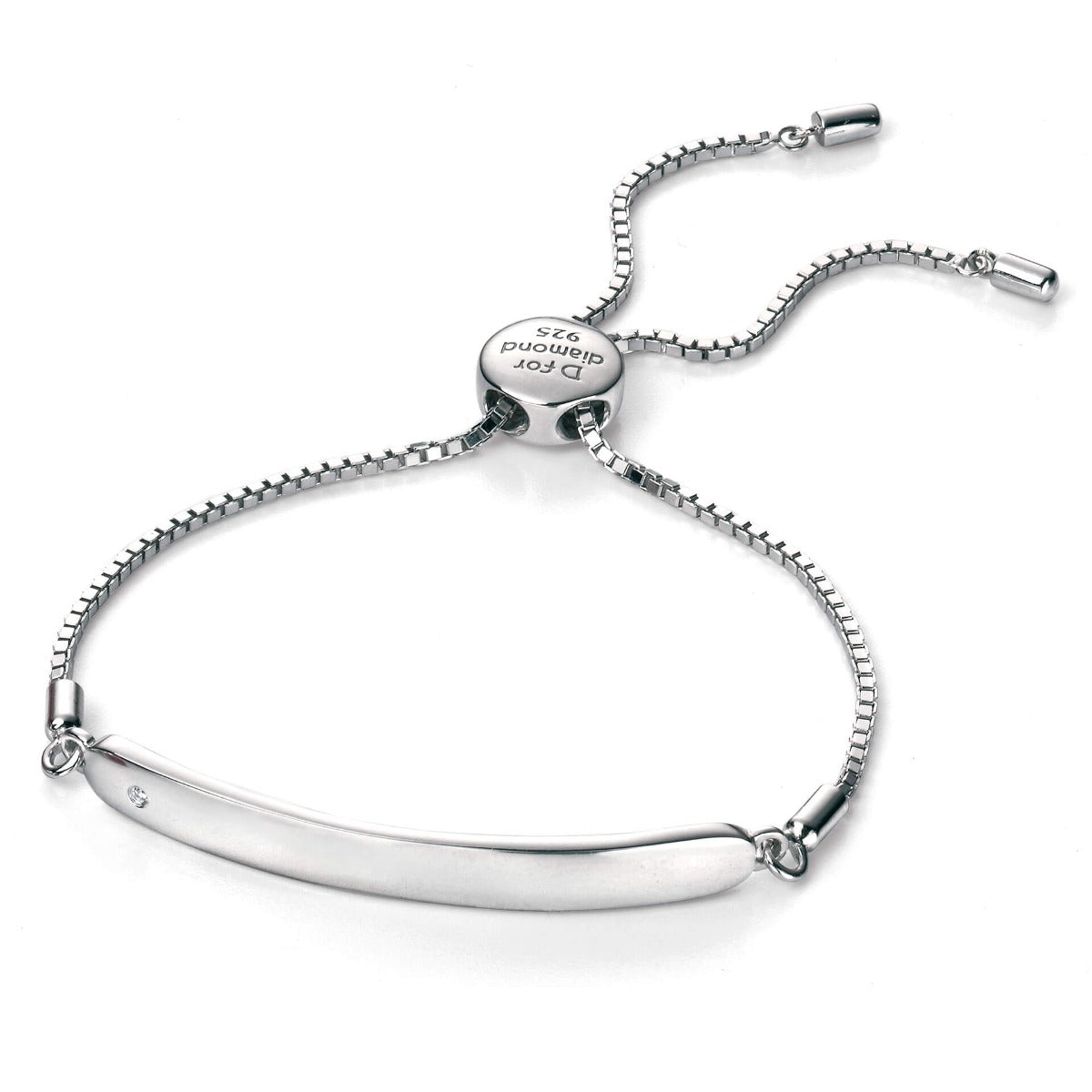 ID Toggle Bracelet with Diamond