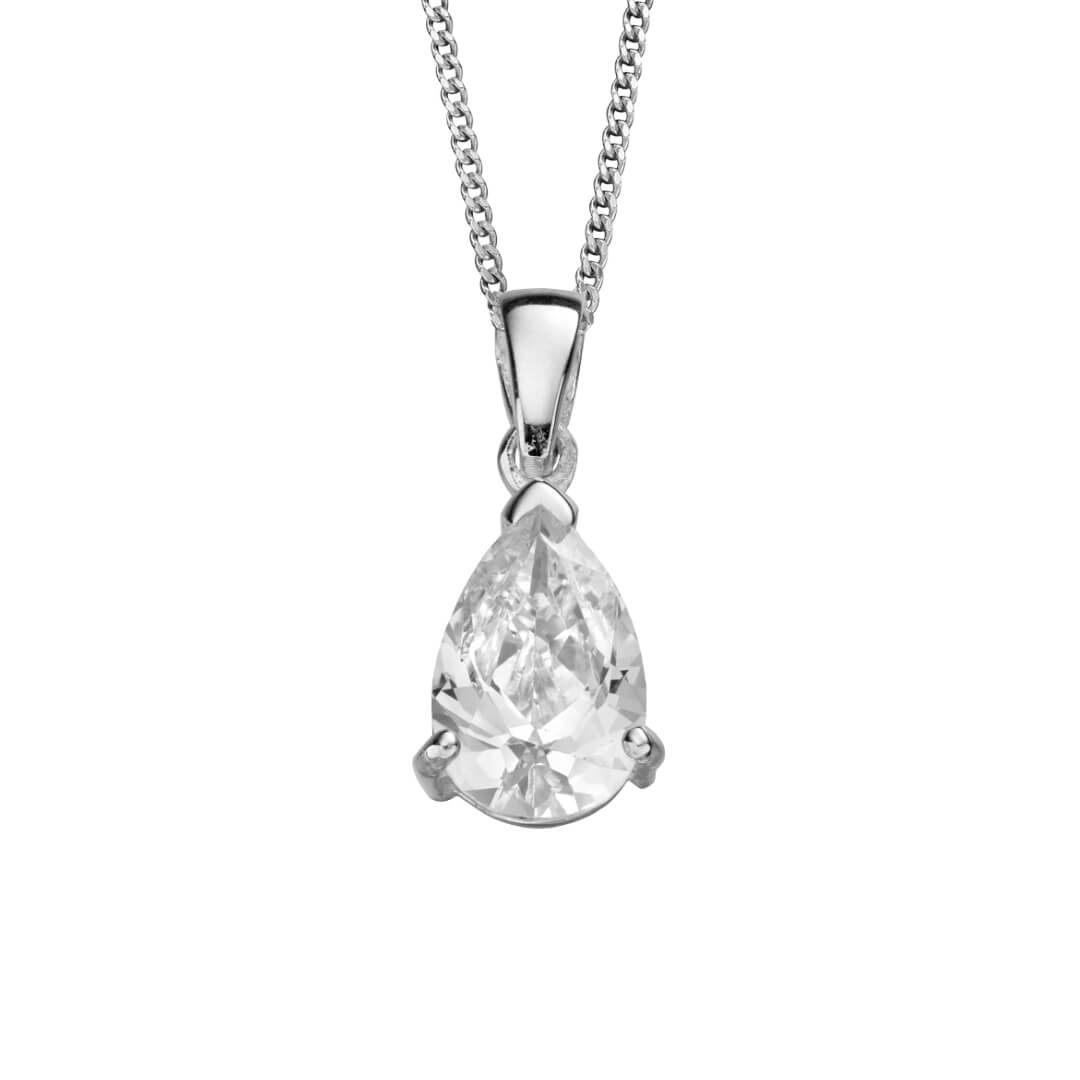 Teardrop Cubic Zirconia Pendant