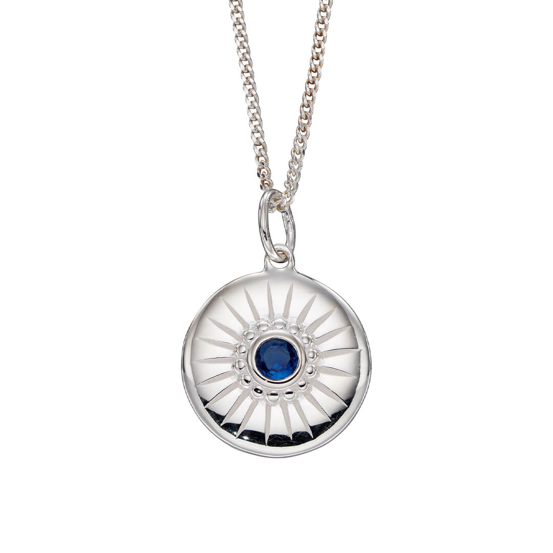 Diamond Cut Disc Pendant