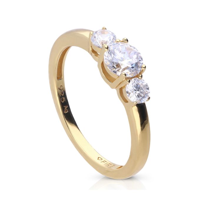 Zirconia Trilogy Ring