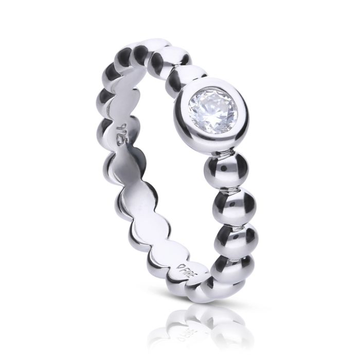 Ball Ring with Zirconia