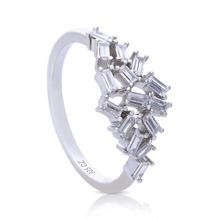 Multi Baguette Scatter Ring