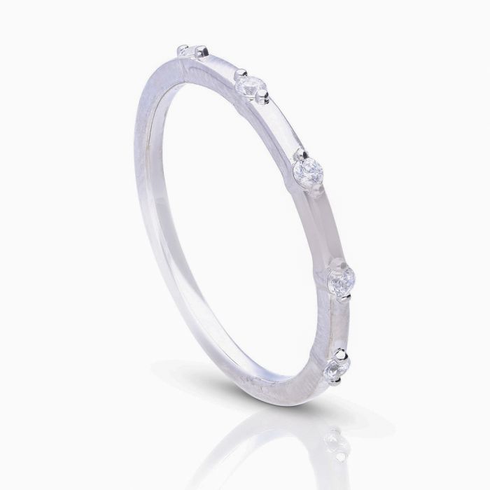 Studded Zirconia Ring