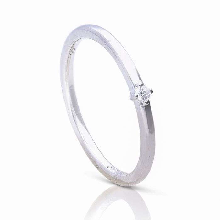 Small Solitaire Zirconia Ring