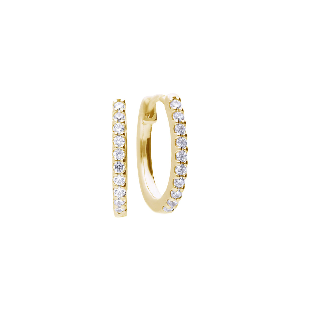Zirconia Hoop Earrings