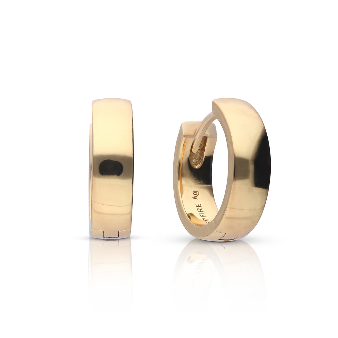 Plain Square Edge Hoop Earrings