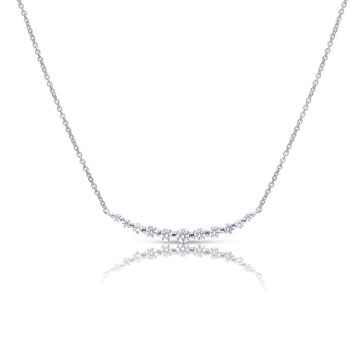 Graduating Stone Bar Necklace
