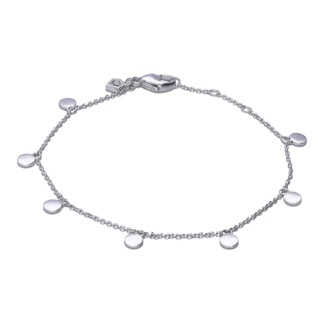Plain Disc Station Bracelet