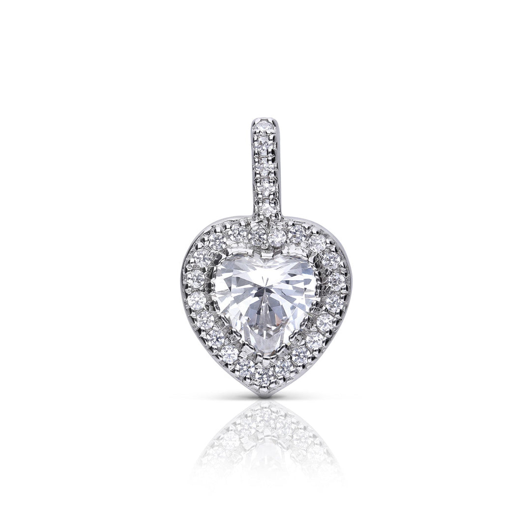 Heart Pave Set Pendant