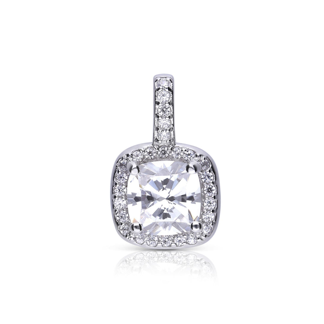 Square Pave Set Pendant