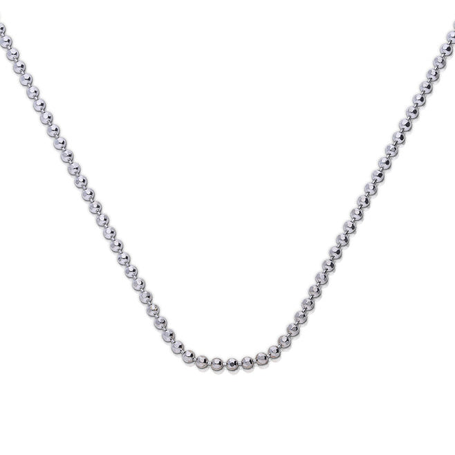 Diamond Cut Ball Chain with Extender 43cm-45cm