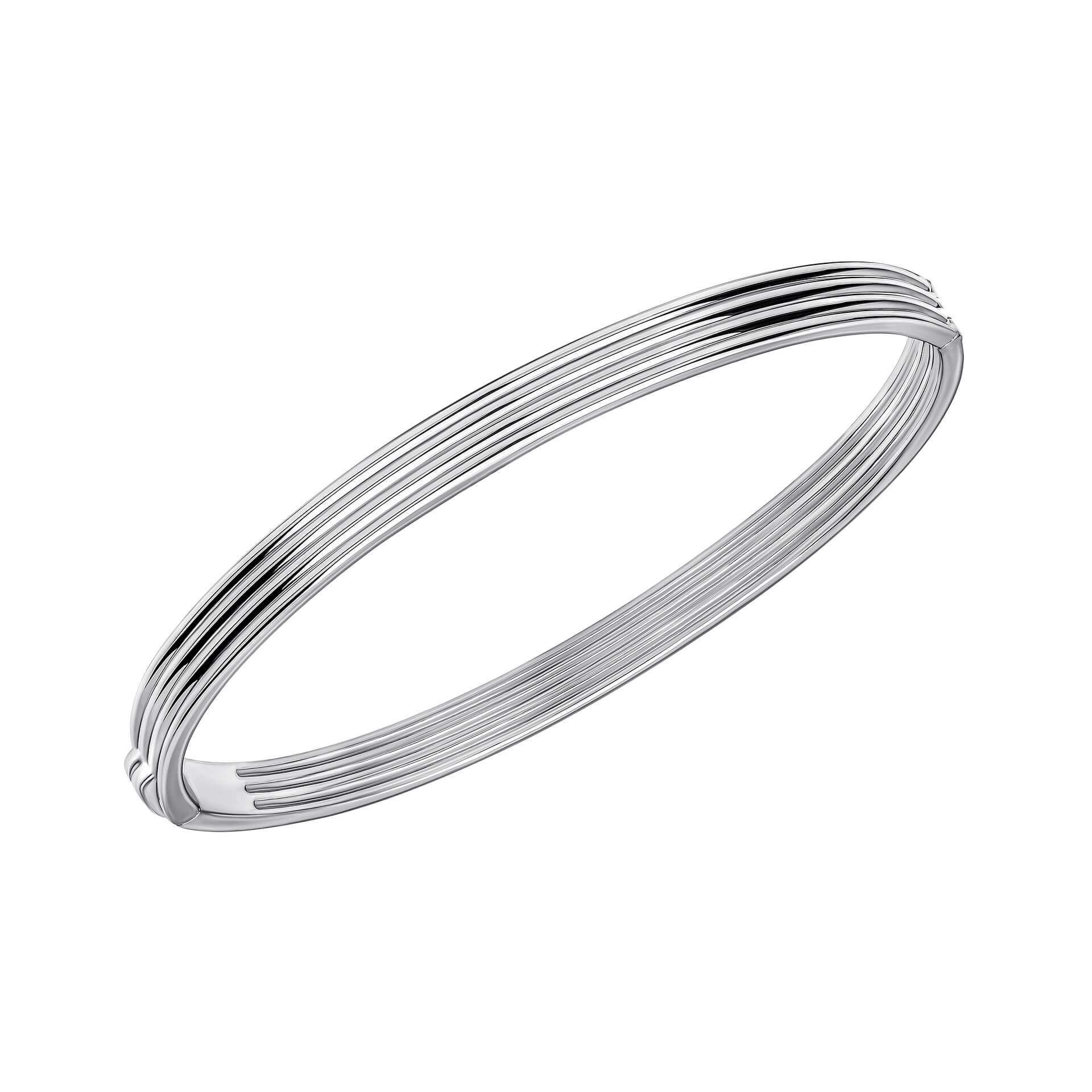 Ridged Hinged Bangle