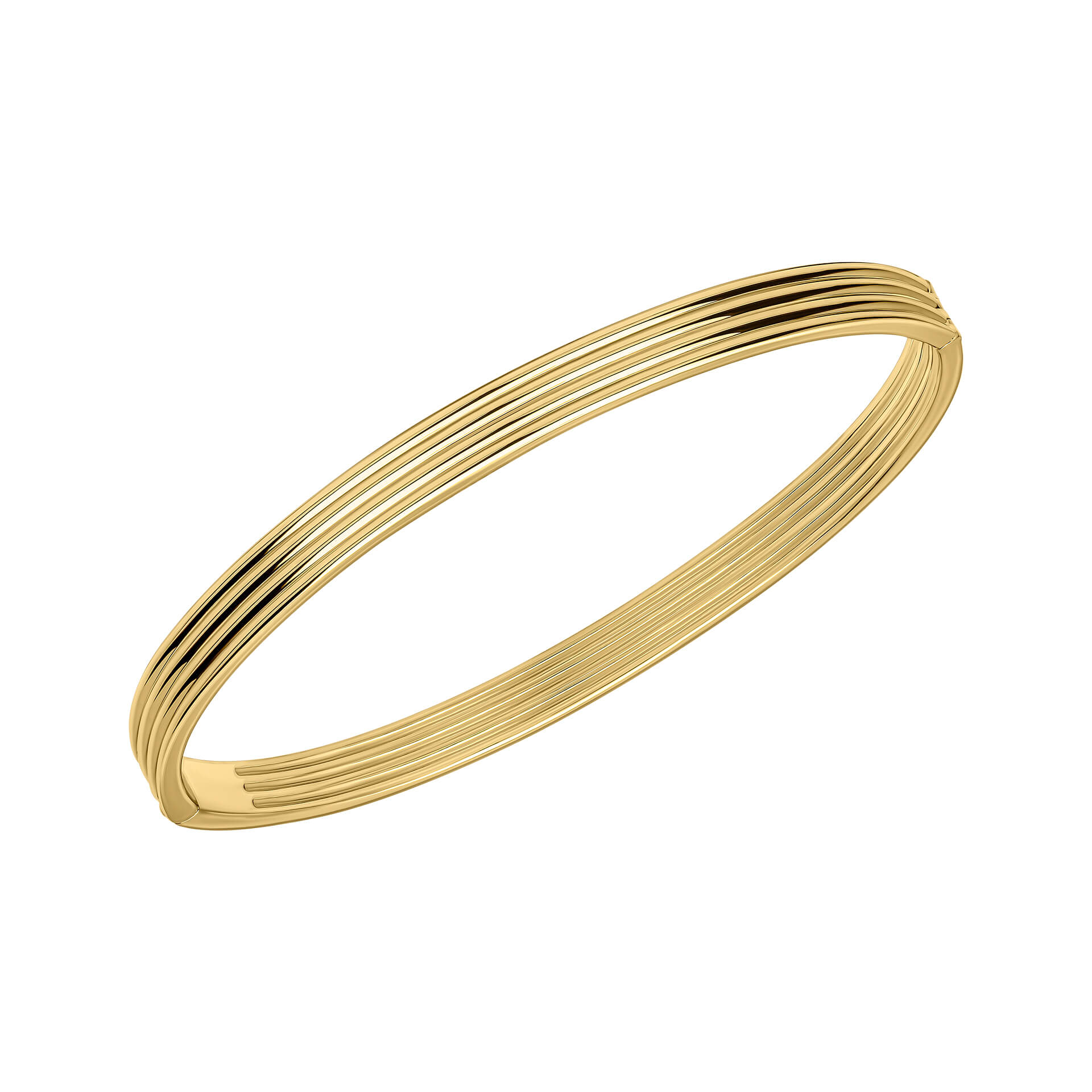 Ridged Hinged Bangle