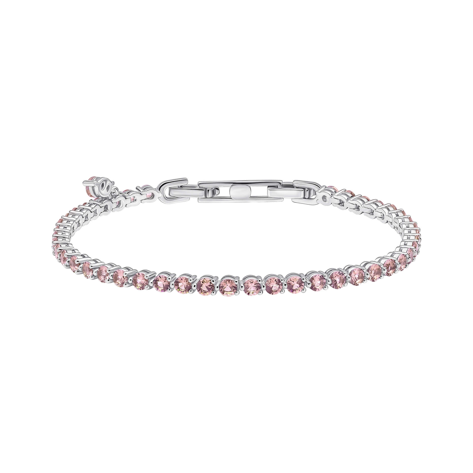Small Zirconia Charm Tennis Bracelet