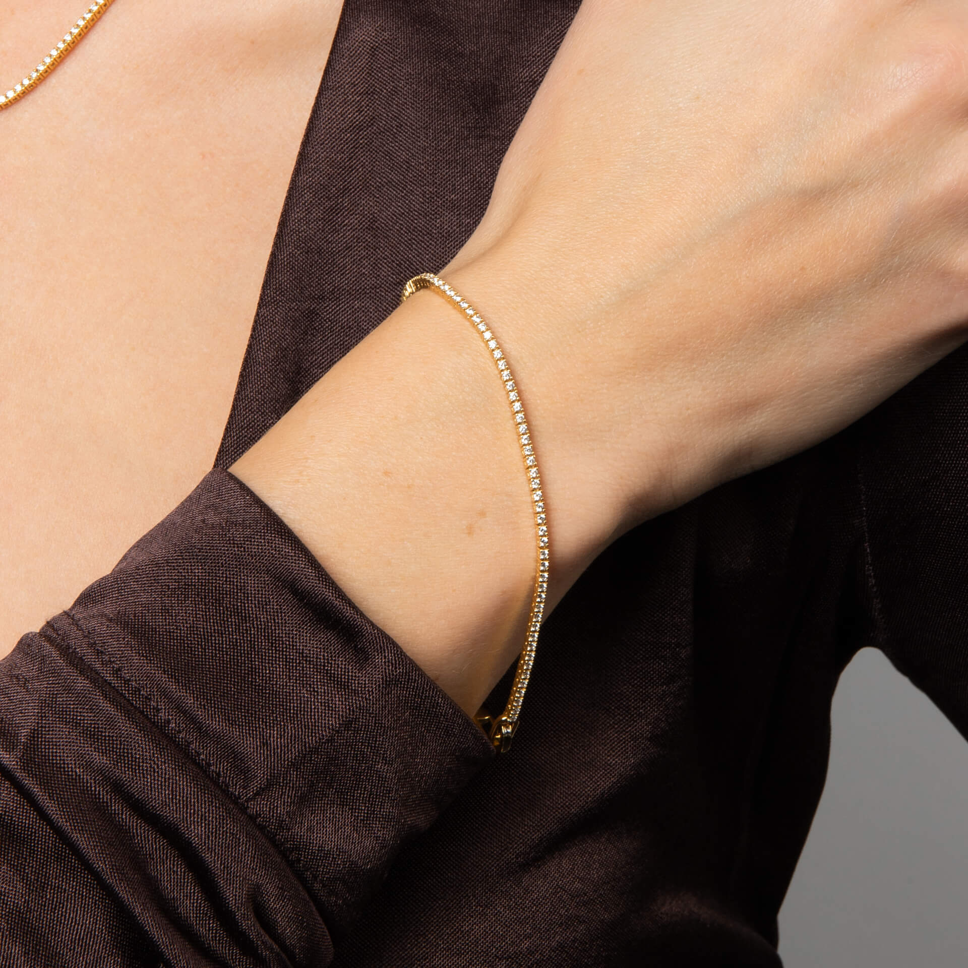 Round Cut Zirconia Tennis Bracelet