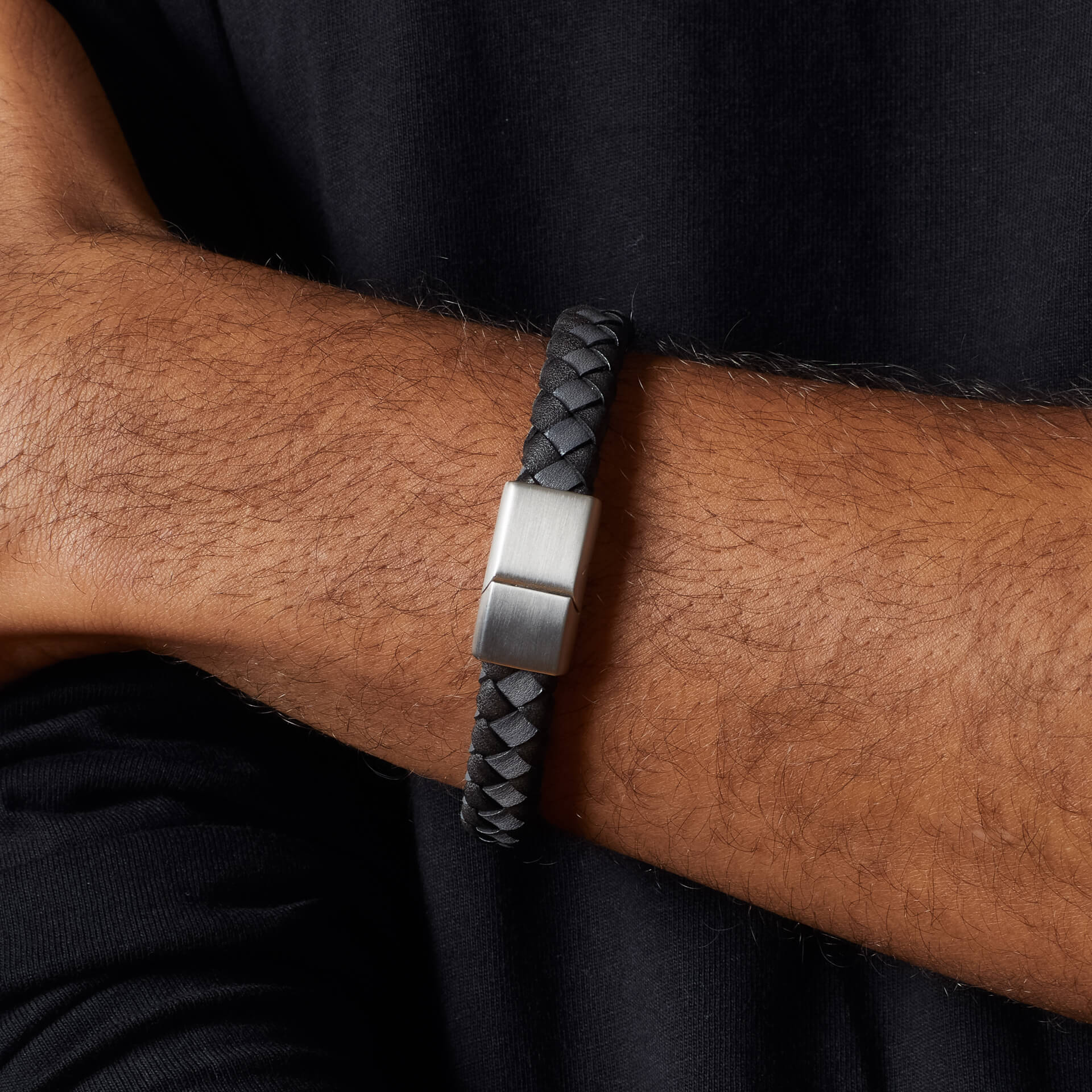 Checkerboard Leather Bracelet