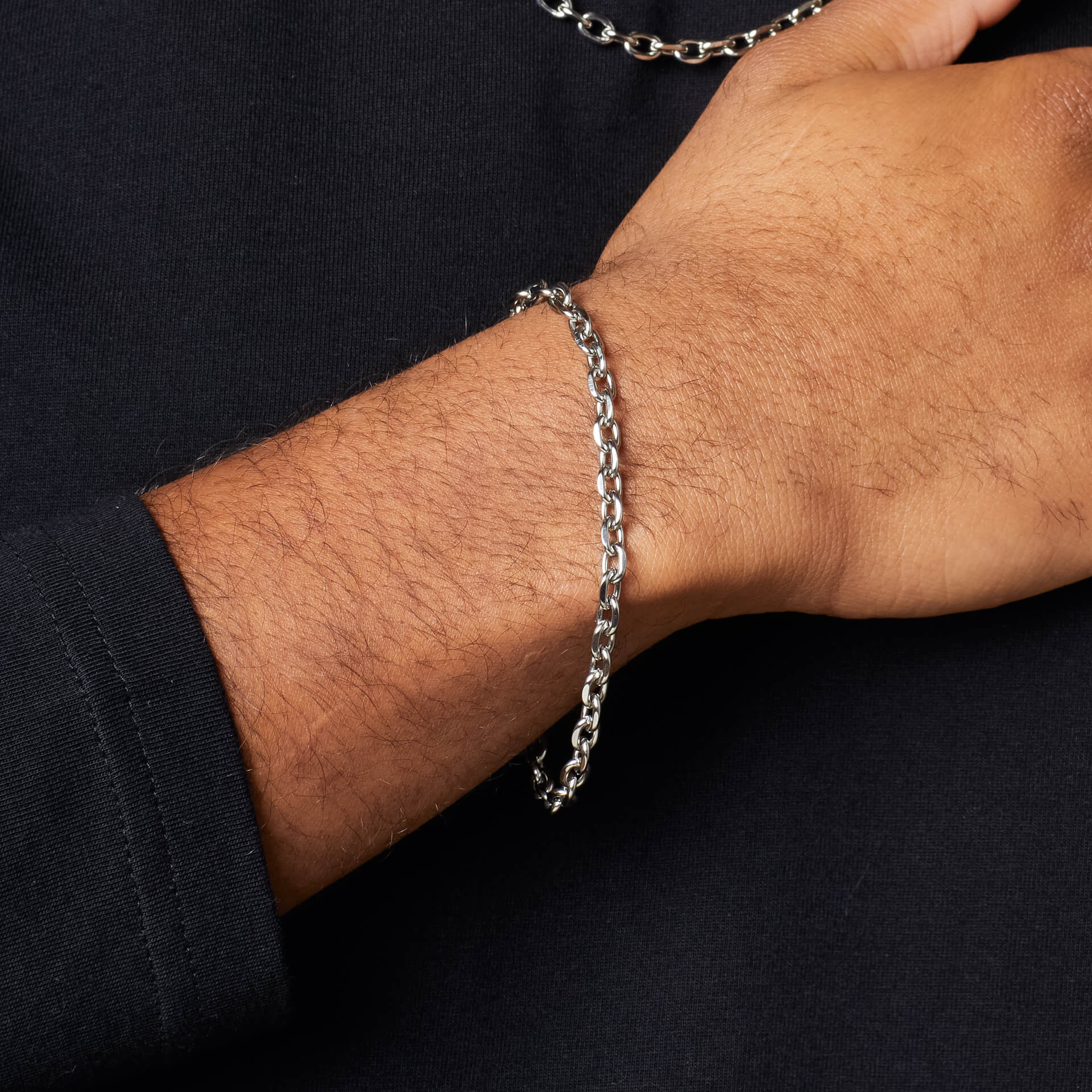 Stainless Steel Cable Link Bracelet