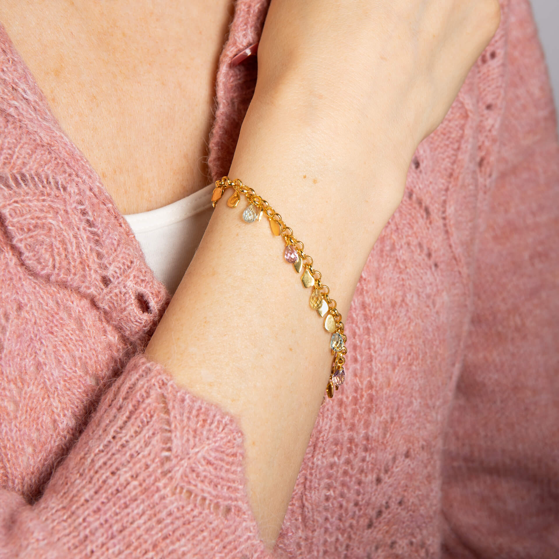 Everingham Meadow Briolette Charm Bracelet