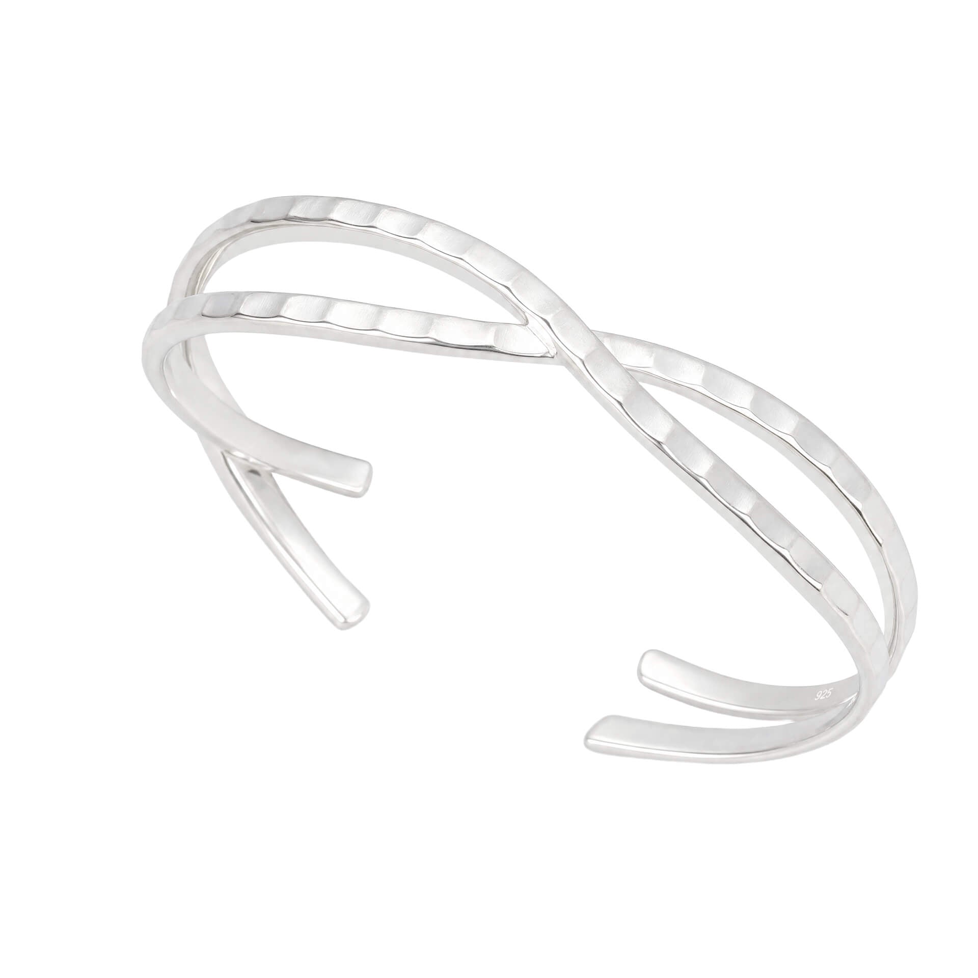 Textured Twist Cuff Bangle