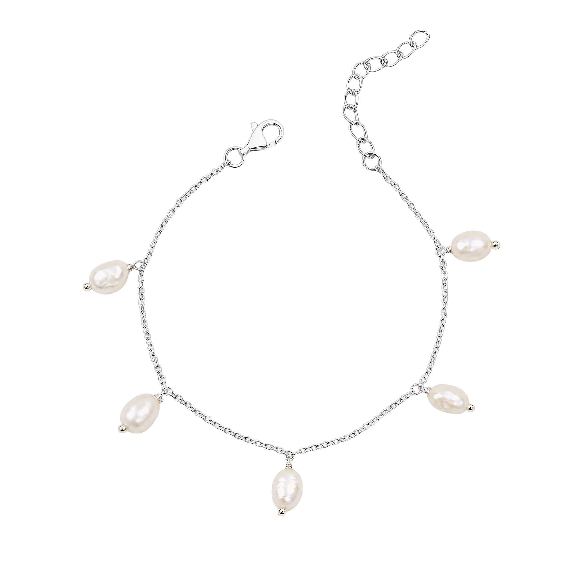 Pearl Drop Station Bracelet