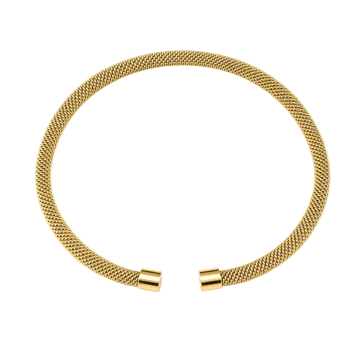 Open Mesh Stainless Steel Bangle