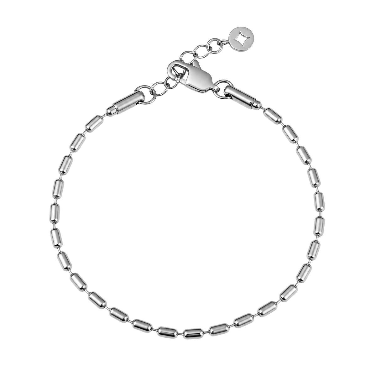 Oval Beaded Station Bracelet