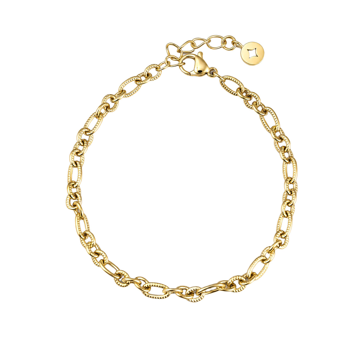 Textured Curb Chain Bracelet