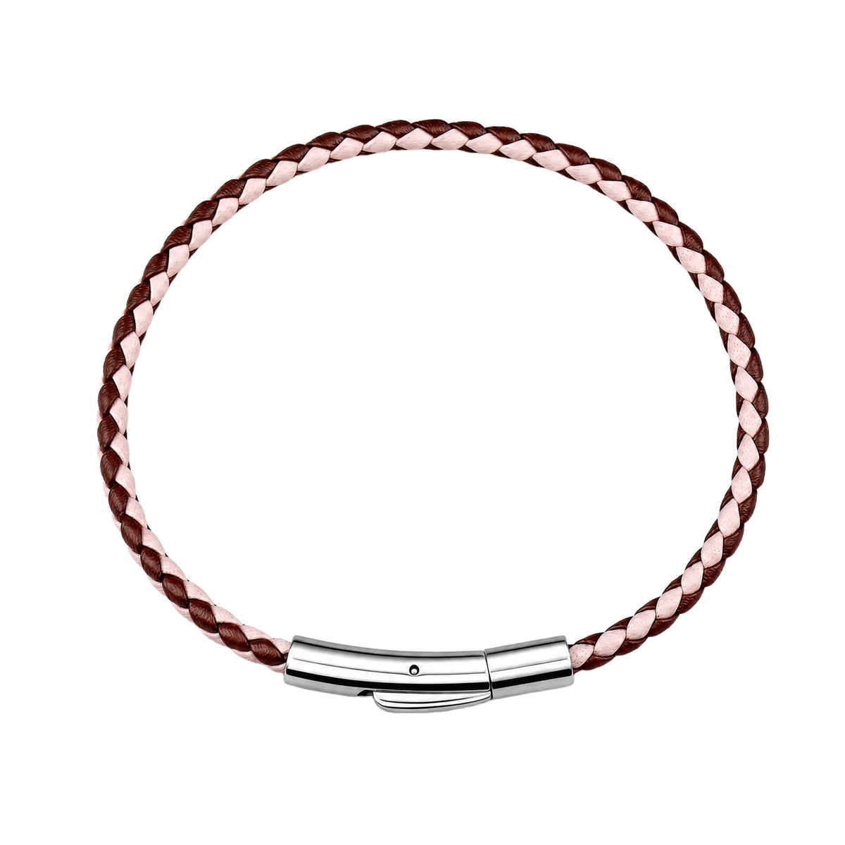 Dual Colour Woven Leather Bracelet