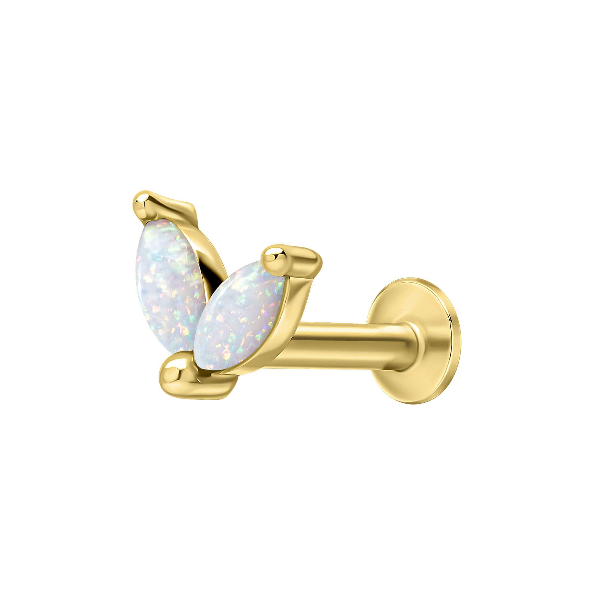 Duo Cluster Labret Stud Earring