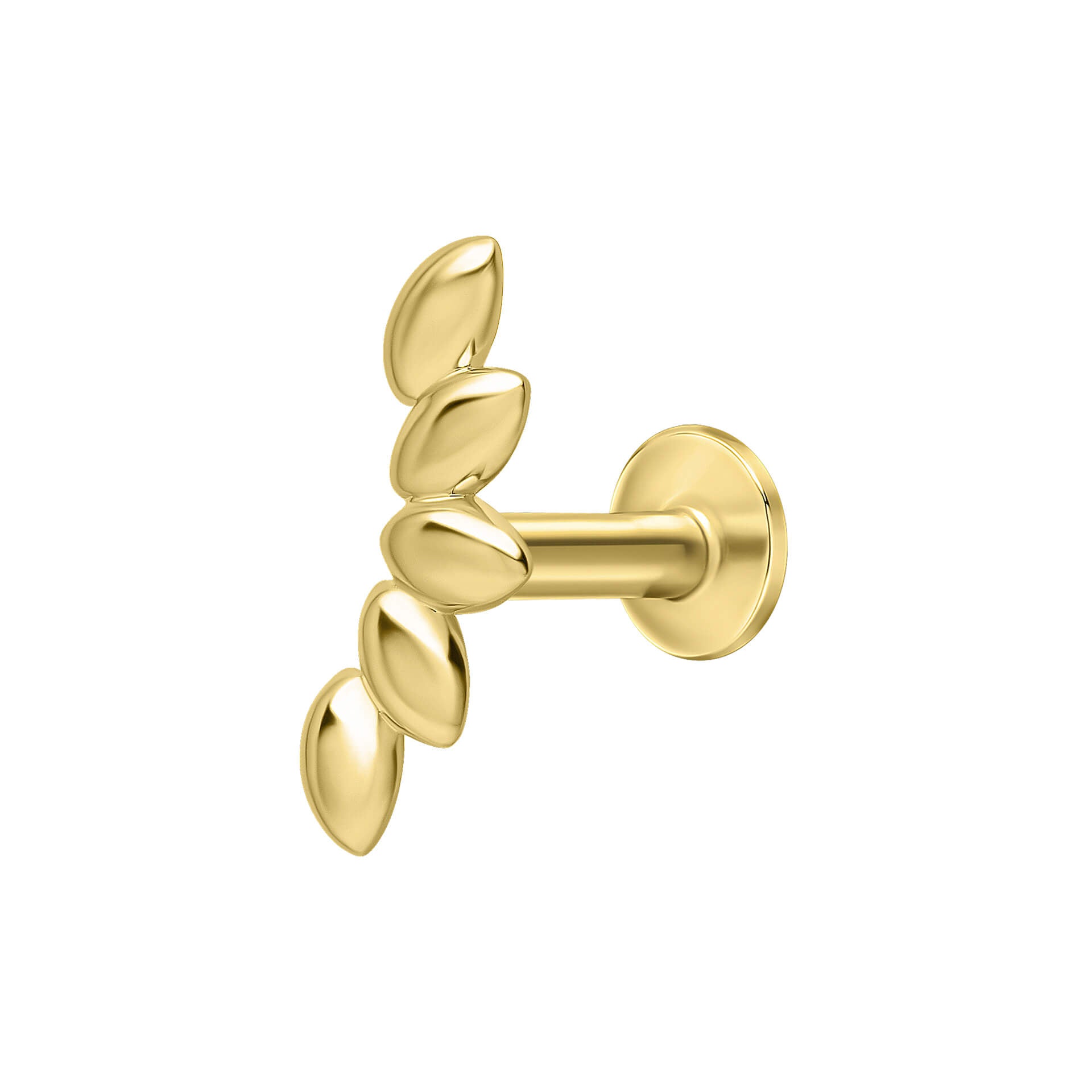 Plain Navette Cluster Labret Stud Earring