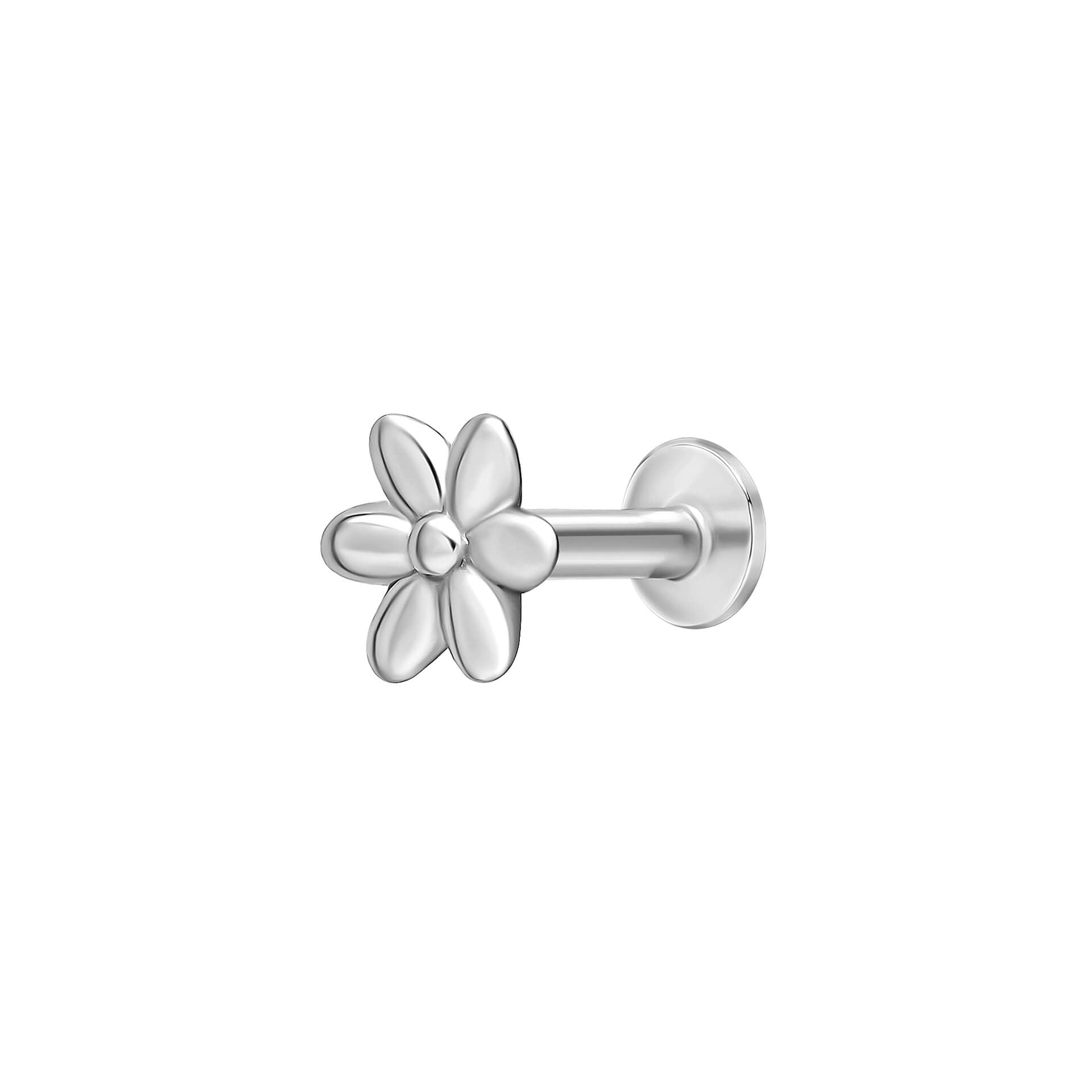 Flower Labret Stud Earring