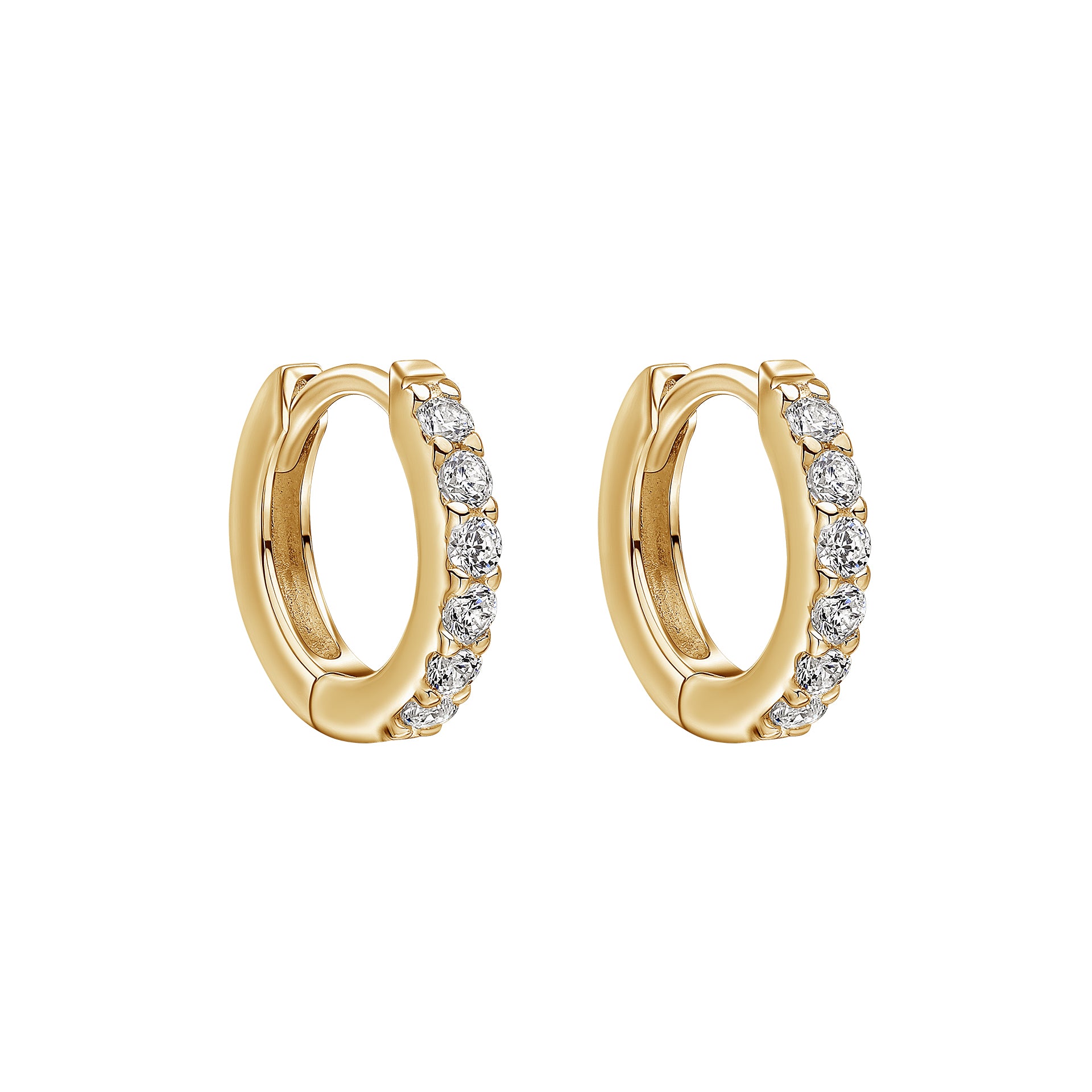 Hoop Earrings with Cubic Zirconia