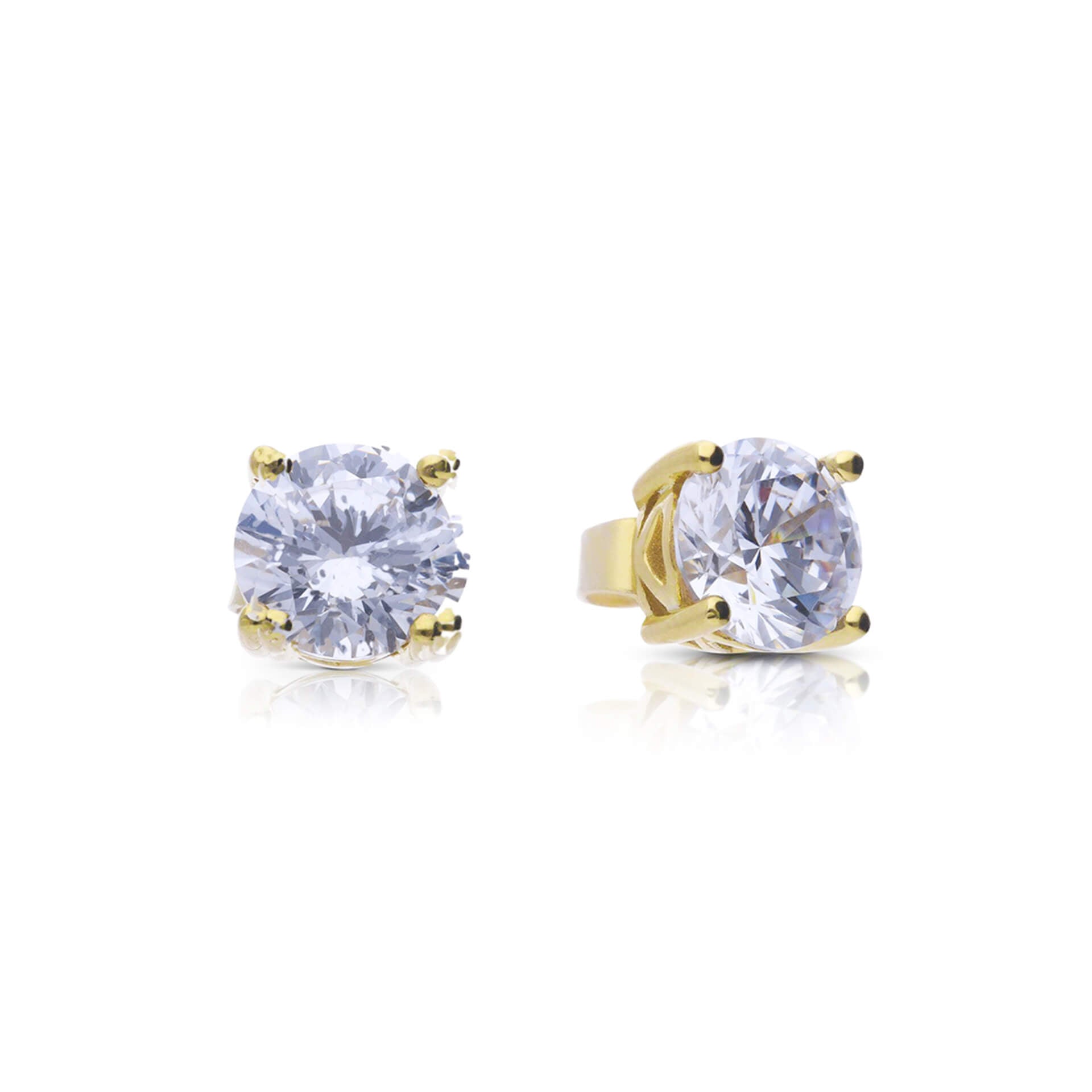 Four Claw Carat Stud Earrings